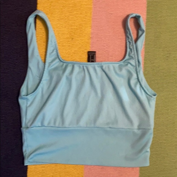 blue crop top - Picture 2 of 2